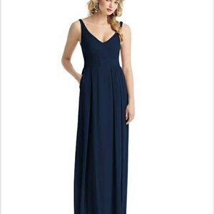 Elegant Navy Blue Maxi Dress